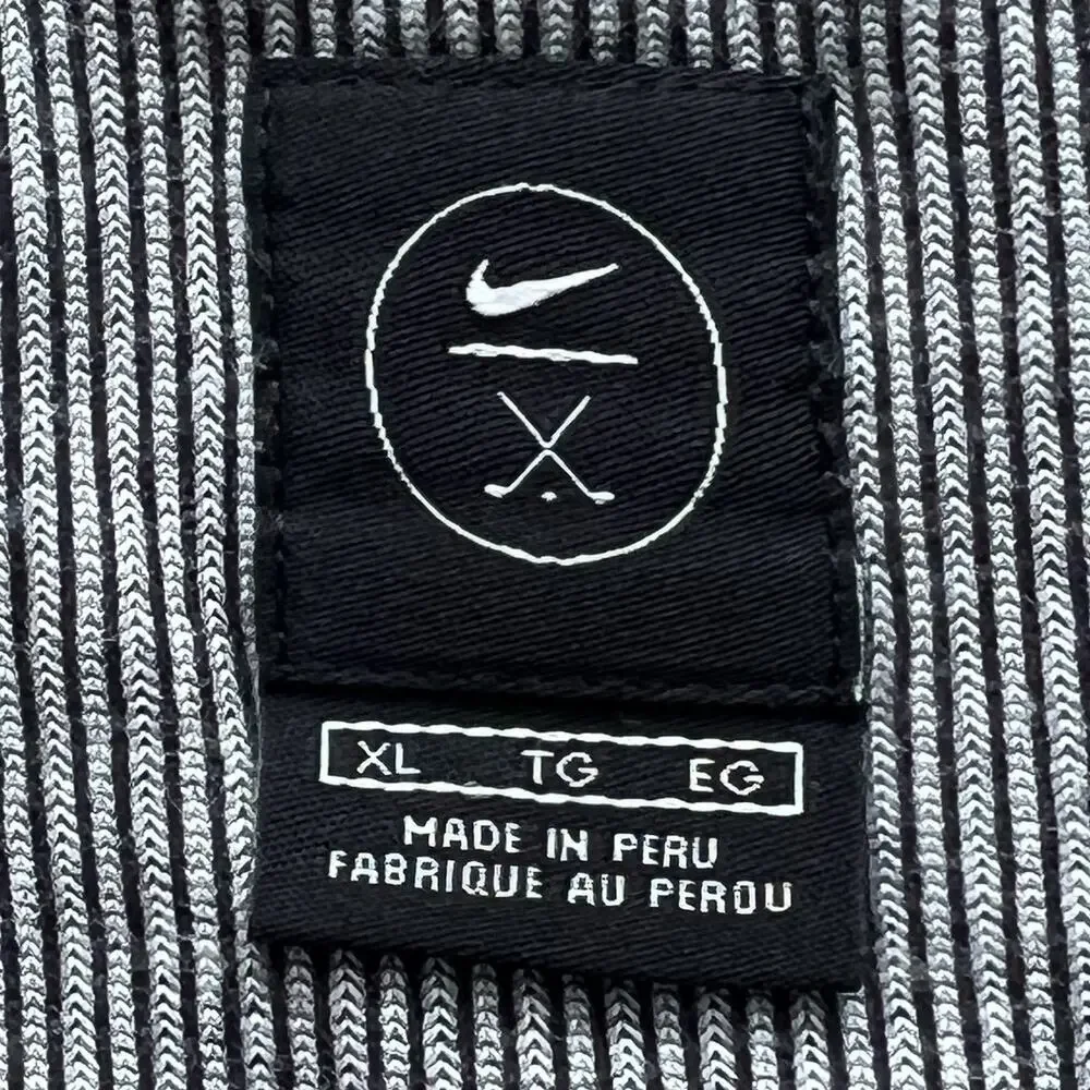 90'S Nike Golf Sweat Vest Made in‎ Peru Men's XL V-neck Pullover Vintage Fleece